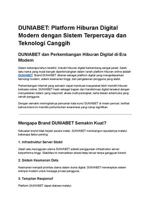 DUNIABET