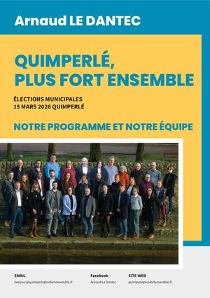 Notre Programme Liste "Quimperlé Plus Fort Ensemble"