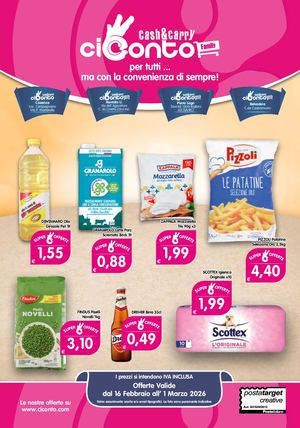 Volantino Ciconto dal 16 Febbraio al 1 Marzo