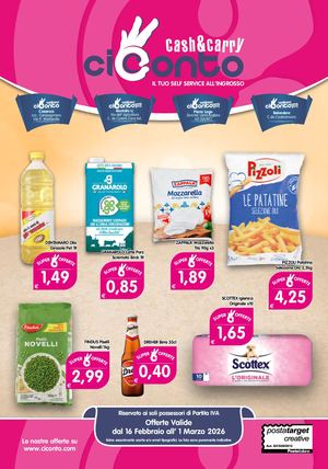 Volantino Ciconto dal 16 Febbraio al 1 Marzo