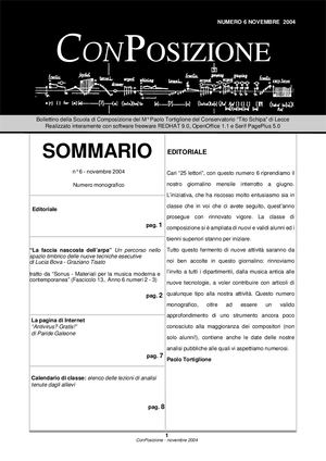 Con Posizione Numero 6 - Novembre 2004