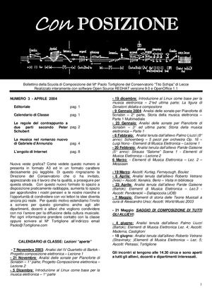 Con Posizione Numero 3 - Aprile 2004