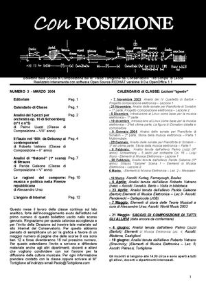 Con Posizione Numero 2 - Marzo 2004