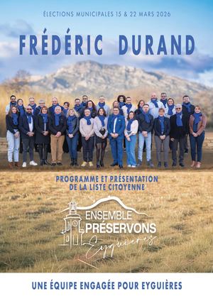 Ensemble Préservons Eyguières - Programme 2026