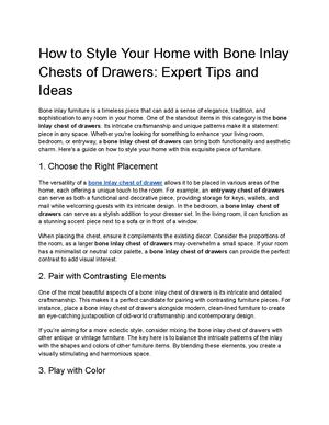 How To Style Your Home With Bone Inlay Chests Of Drawers Expert Tips And Idea