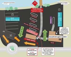 Plan Gare Routière de La Daille