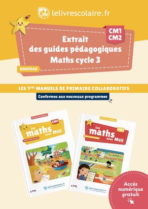 Extraits guides pédagogiques Les maths avec Méli cycle 3