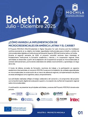 Boletín segundo semestre 2025-Proyecto Mochila