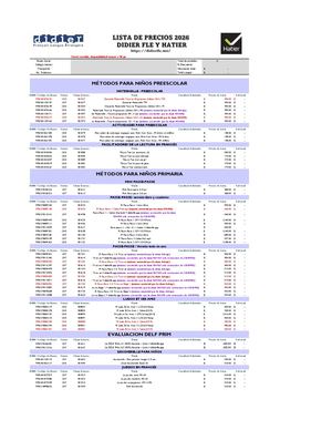 Lista De Precios Didier Hatier 2026 México
