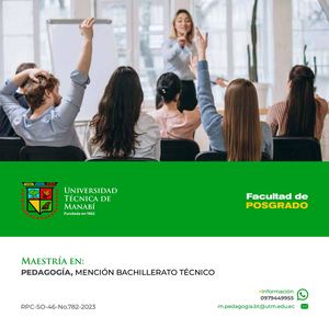 Pedagogia, Mención Bachillerato Técnico (P)