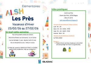 ALSH Les Près Elementaire février 2026
