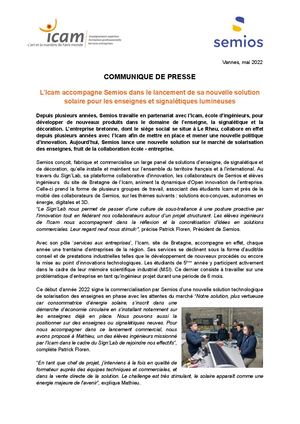 Communique Bretagne Icam Semios