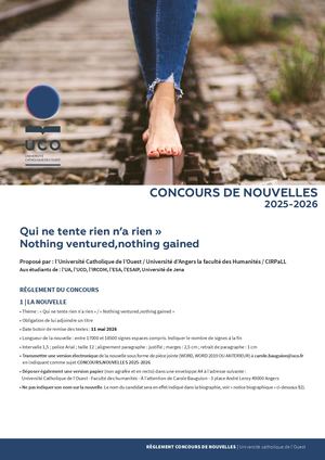 Règlement Concours de nouvelles 2026