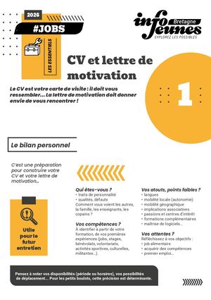 #JOBS : CV et lettre de motivation