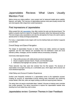 Japansdates Reviews: Features, Safety & User Insights