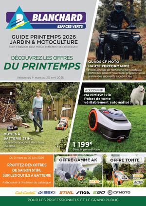 Catalogue Printemps 2026 - Blanchard Espaces Verts
