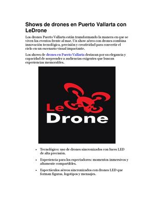 Shows De Drones En Puerto Vallarta Con Le Drone