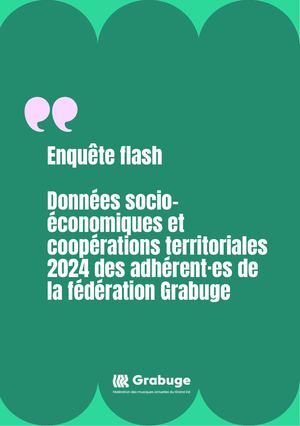 Enquête flash - Données socio-économiques et coopérations territoriales 2024 des adhérent·es de la fédération Grabuge