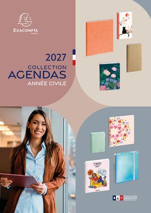 Catalogue Agendas Exacompta Année civile 2027