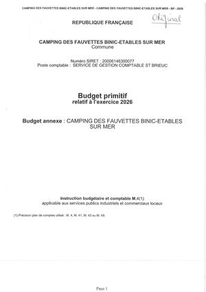 BP 2026 Camping des Fauvettes