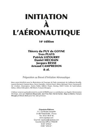 Extrait 2256 Initiation à l'Aéronautique - Préparer le BIA - 14e édition