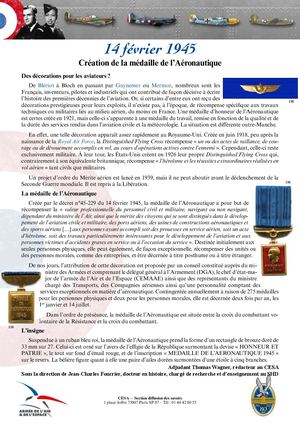 1945 02 14 Medaille Aeronautique