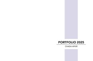 Portfolio architecture Chada AFKIR 2025