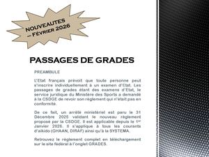Nouveautes Passages De Grades Fevrier 2026