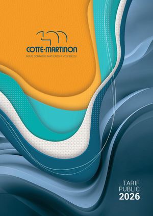 Tarif 2026 Cotte Martinon