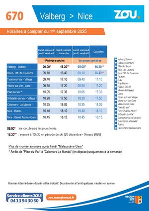 Valberg Zou06 Bus Ligne 670 / 83 Nice Valberg