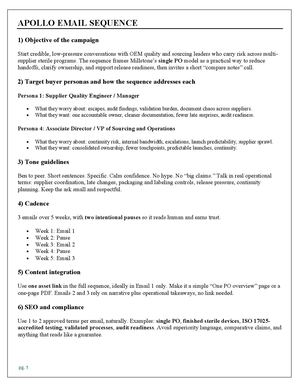 Millstone Apollo Email Sequence V1