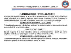Clase 4 Sujetos E Instituciones Del Derecho Individual Del Trabajo, Trabajo De Mujeres