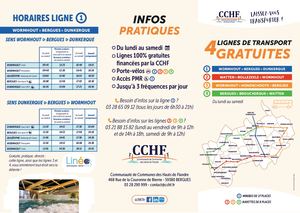 Horaires des 2 lignes de bus gratuites CCHF
