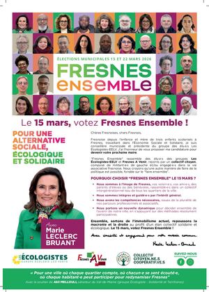 Programme Fresnes Ensemble | Municipales 2026