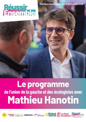 Le Programme de l’union de la gauche et des écologistes avec Mathieu Hanotin Web