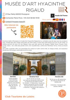 Musée Hyacinthe Rigaud - Groupe Loisirs