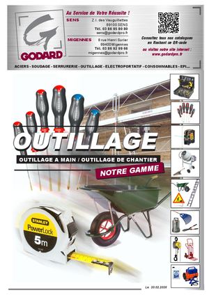 GODARD catalogue Outillage à Main et chantier