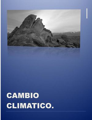 Cambio Climatico