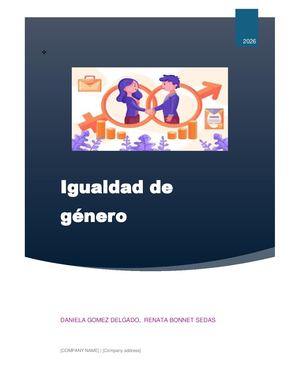 Igualdad De Genero