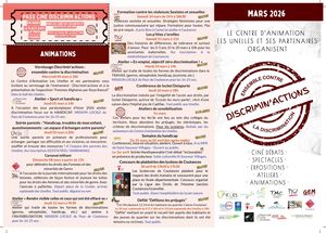 Programmation 2026 Discrimin'actions Ensemble Contre La Discrimination