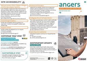 Destination Angers - Historic-centre easy-access route - Accessibility for visually impaired 2026-2027