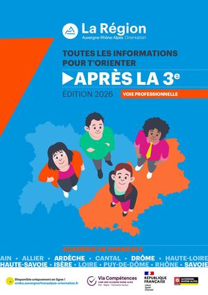 Guide Après la 3e - Voie professionnelle Académie de Grenoble - Edition 2026