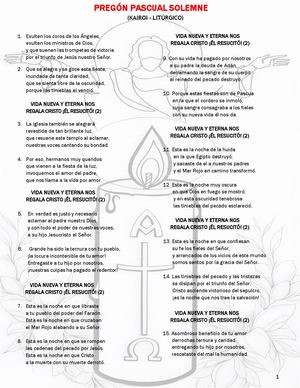 Pregón Pascual Solemne (Kairoi-Litúrgico)