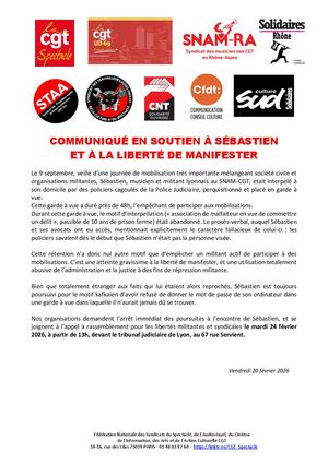 Cp Cgtspectacle Soutien Sebastien Liberte Syndicale 20022026