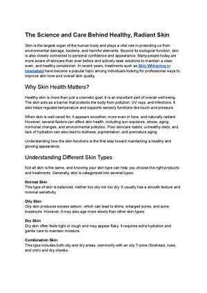 The Science And Care Behind Healthy, Radiant Skin