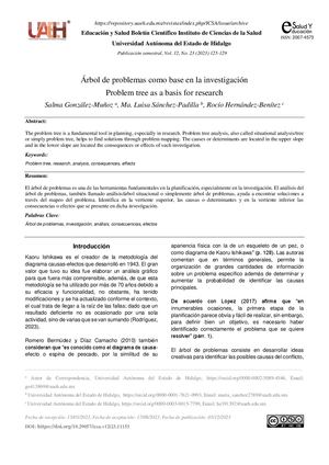 ÁRbol De Problemas Como Base En La Investigación