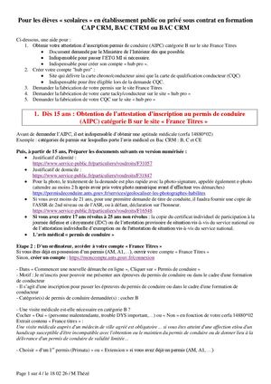 Procédure France Titre