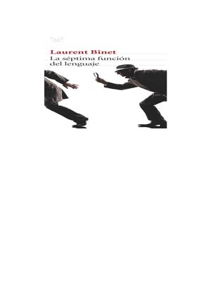 La Séptima Función Del Lenguaje Laurent Binet