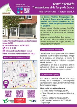 Plaquette CATTG secteur Lisieux adultes