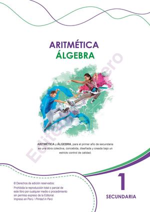 1ro Sec - Aritmética - ÁLgebra - Aguero